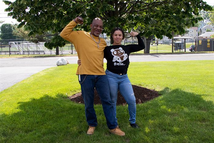 Lenny and his daughter, Tiffany Crockett.