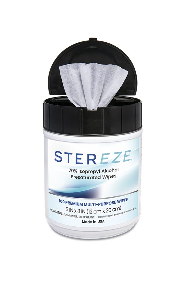 Tub of 100 Stereze Premium Multi-purpose wipes