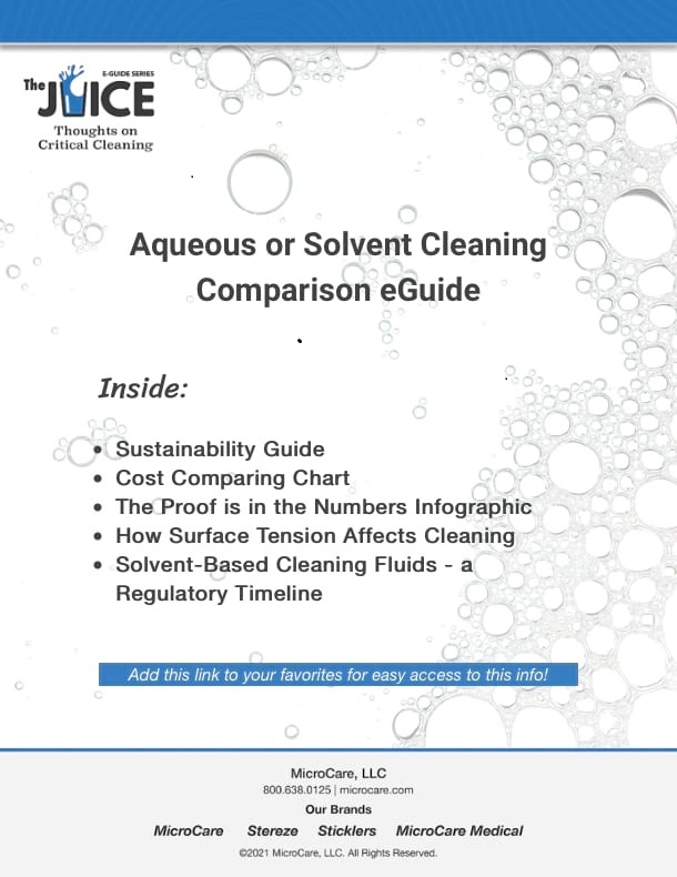 Aqueous or Solvent Cleaning Comparison eGuide