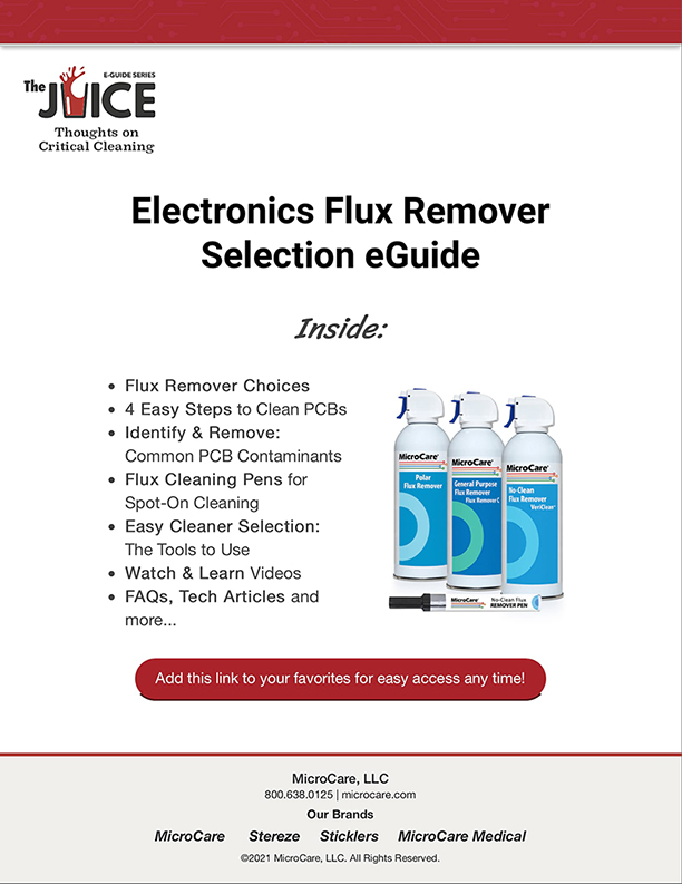 Electronics Flux Remover Selection eGuide
