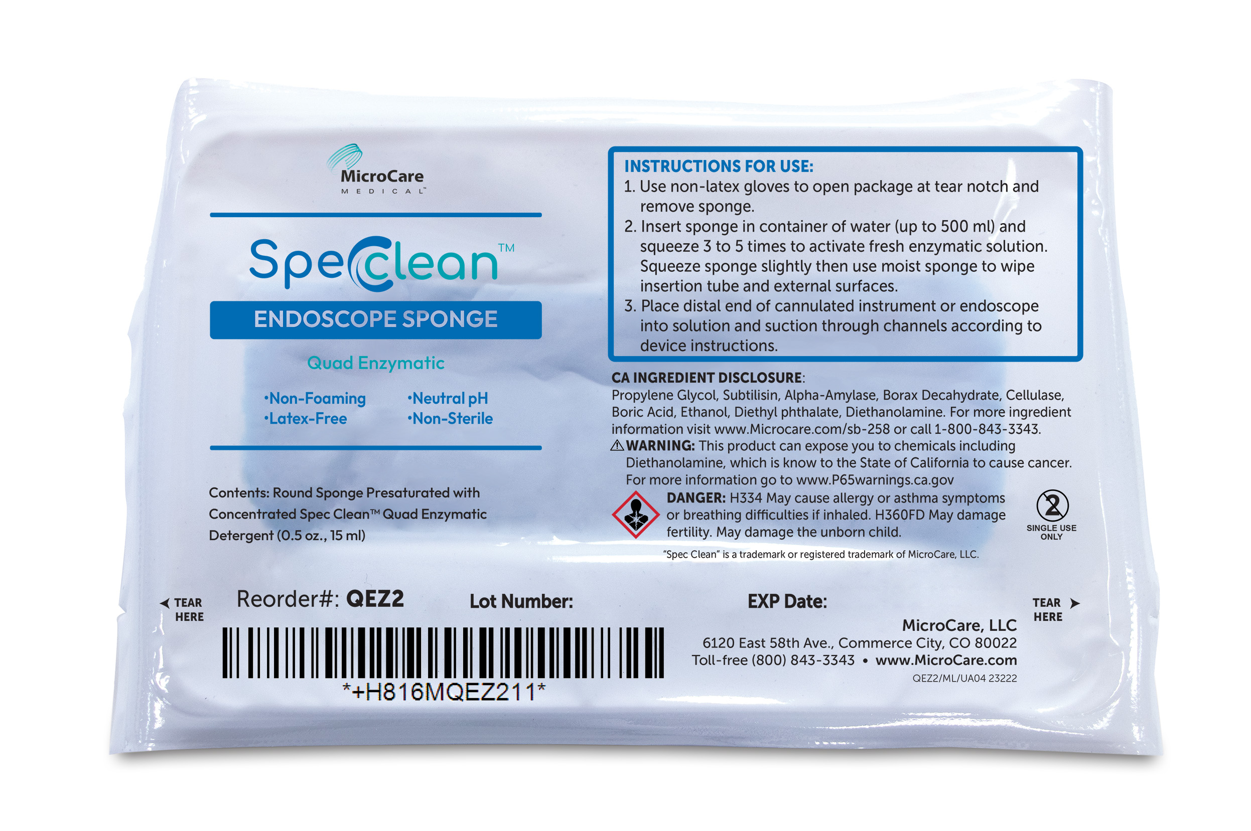 Spec Clean™ Endoscope Sponge