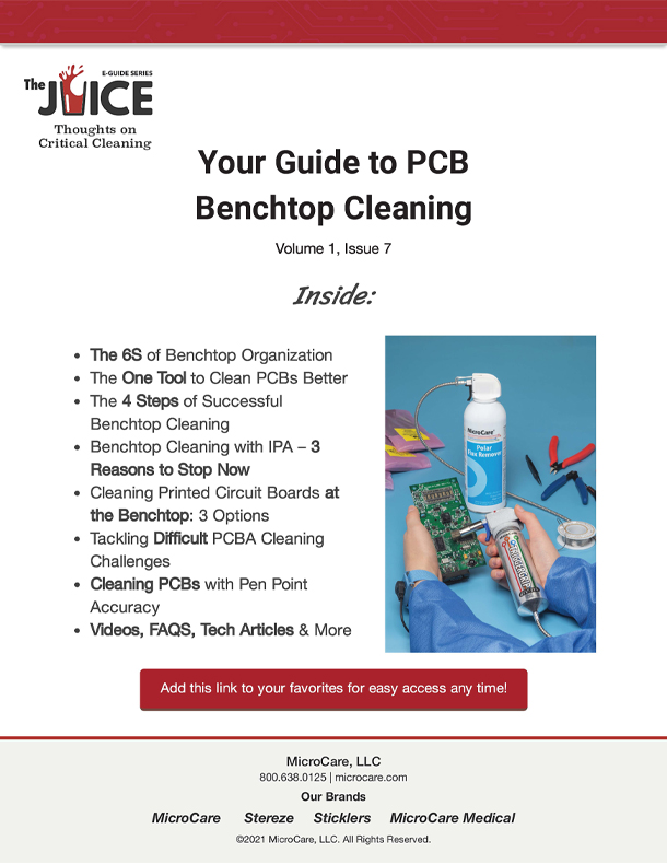 PCB Benchtop Cleaning eGuide Premieres